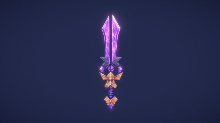 Crystal Sword - WeaponCraft 3D Model