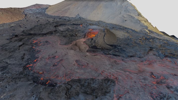 Merardalir Volcano 3D Model