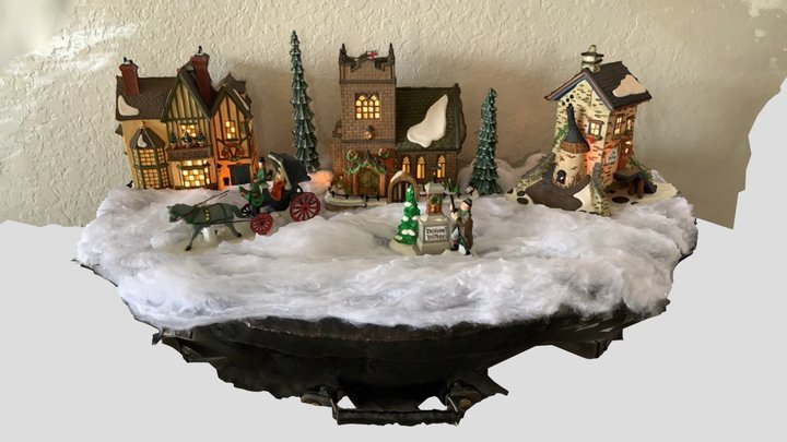 Christmas Village Reality Capture 3D Model