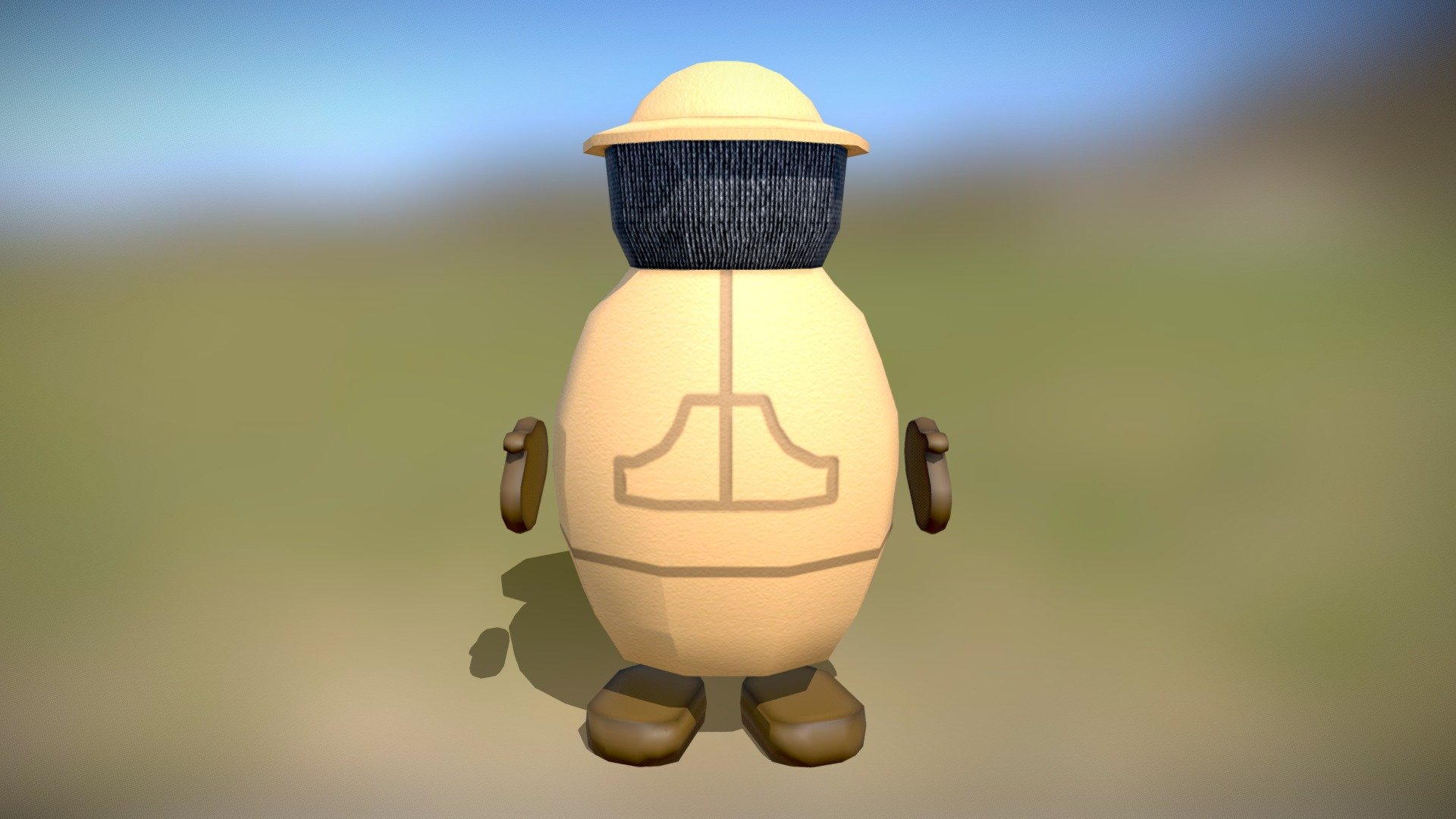 Beekeeper Low Poly Character