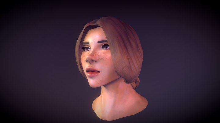 WOmen Face 3D Model