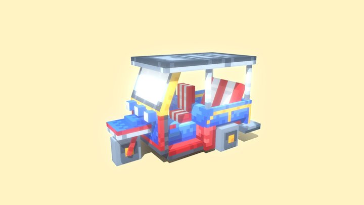 TukTuk Car 3D Model