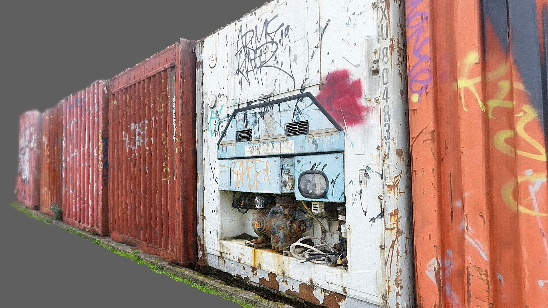 Shipping container wall