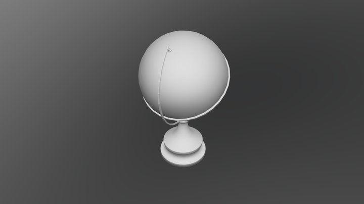 Antique Globe Model 3D Model