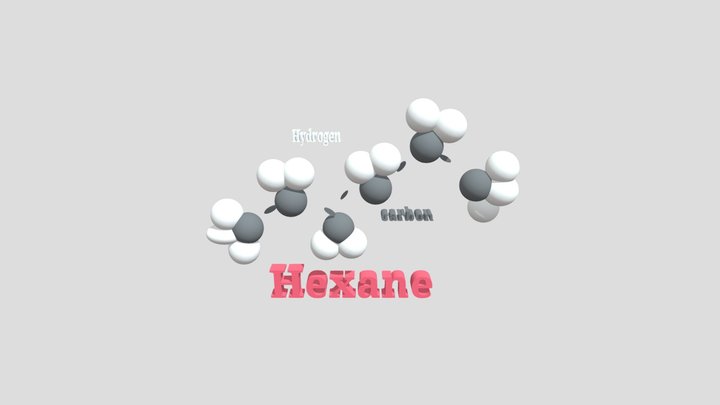 Han- Hexane 3D Model