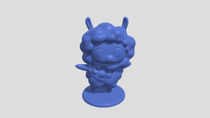 Toy Alpaca 3D Model