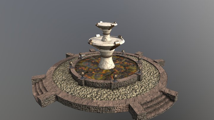 Fantasy Fountain – Free 3D Model STL