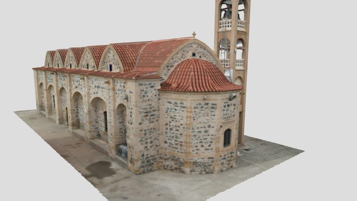 Ιερός Ναός Αγίου Αυξιβίου Αστρομερίτη 3D Model