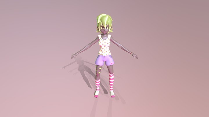 Pijama girl 3D Model