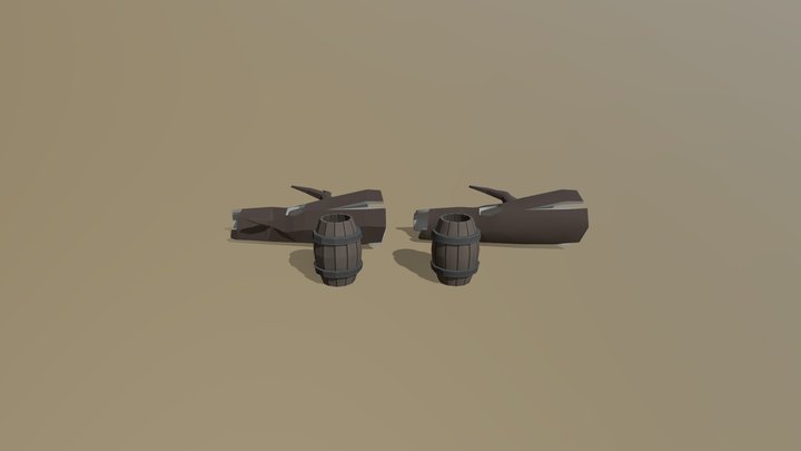 Trunk & Barrel 3D Model