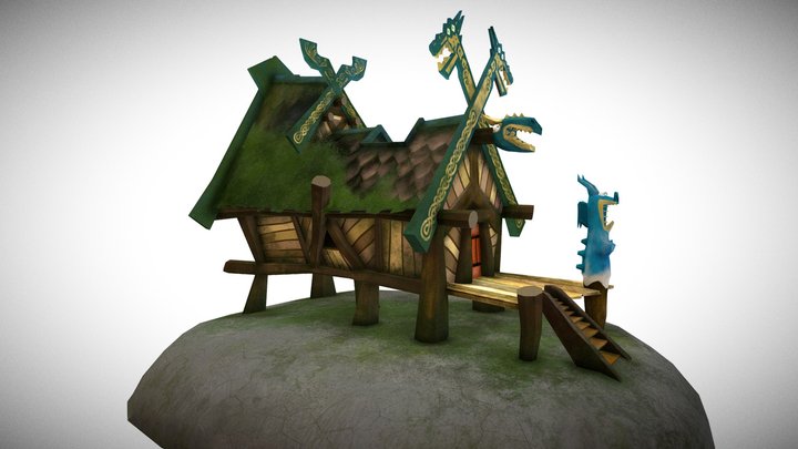 Viking House 3D Model