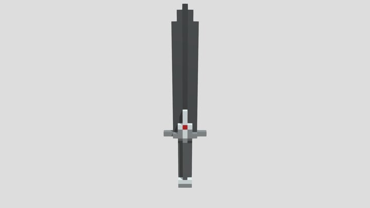 Voxel Sword 3D Model