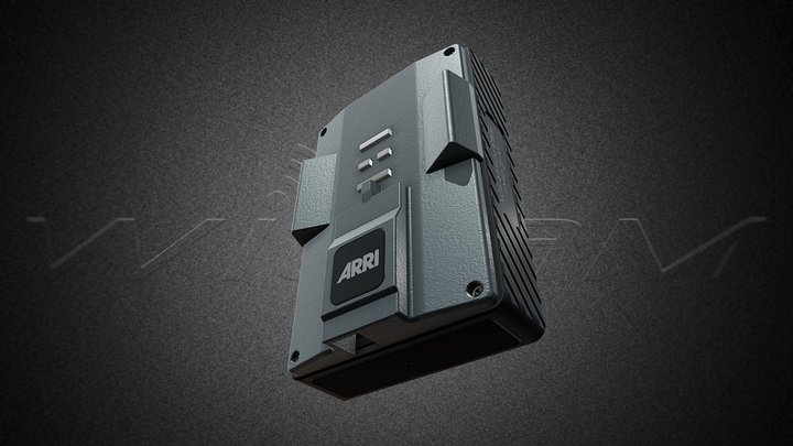 SR3 Power Box + Gold-Mount Wicam + Arri Plate 3D Model