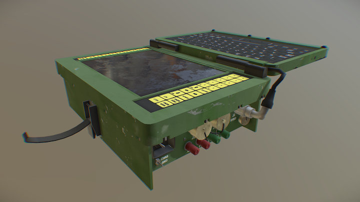 Terminal for Military Vehicle (Dirty) 3D Model