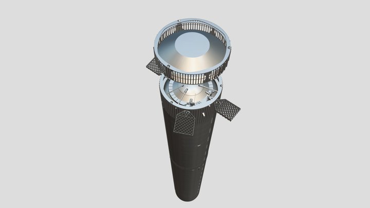 SpaceX Superheavy Booster 9 3D Model