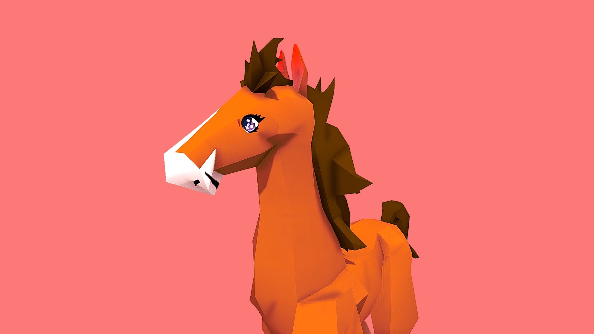 Speed Low Poly- HORSE