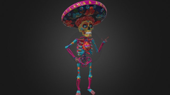 Colorful Mexican Skeleton