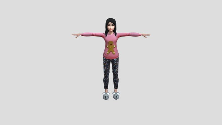 Girl on Tiktok 3D Model