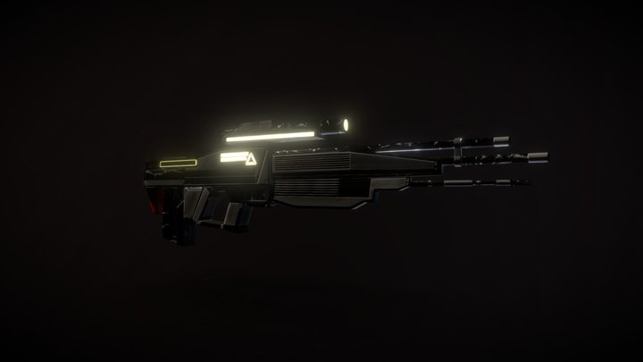 Futuristic_Bullpup-Rifle 3D Model