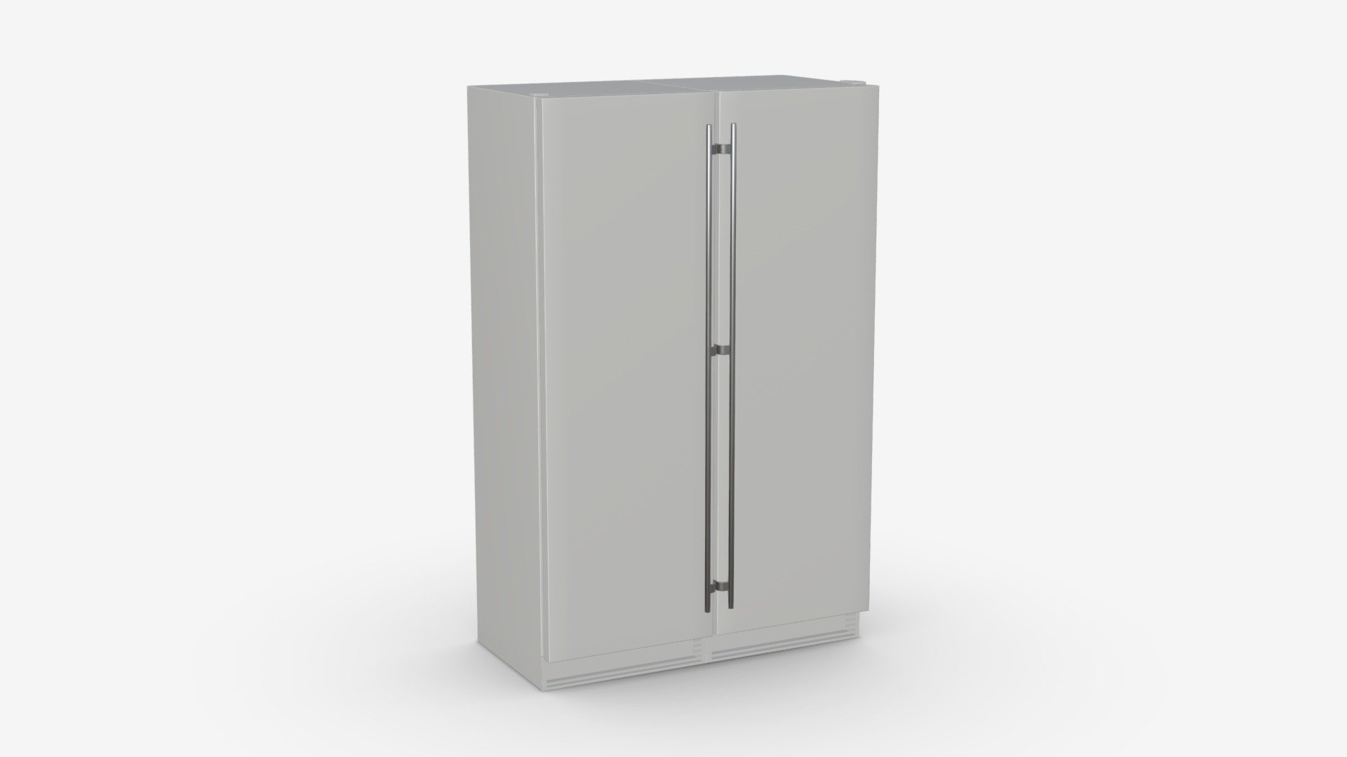 Free-standing refrigerator double