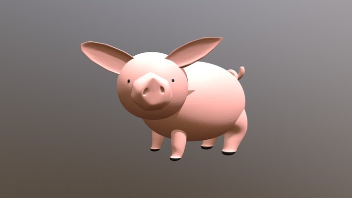 simple pig 3D Model