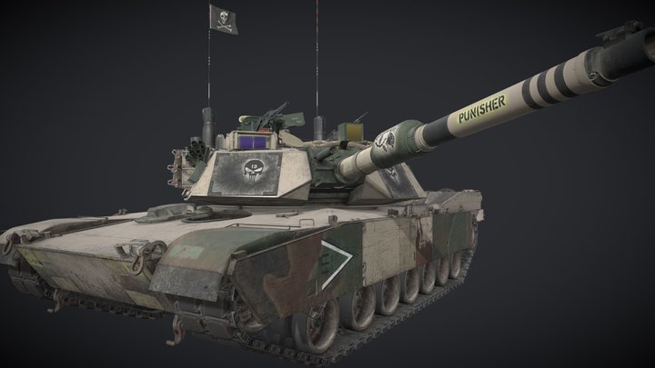 M1A1 HC "Punisher" - "I'm Coming to Get You" 3D Model