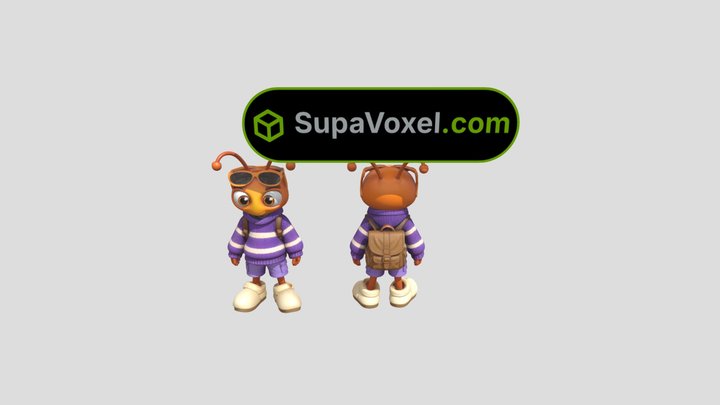 Ant Kid Character - Hyper3D vs SupaVoxel