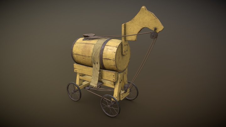 Mechanical horse toy 3D Model