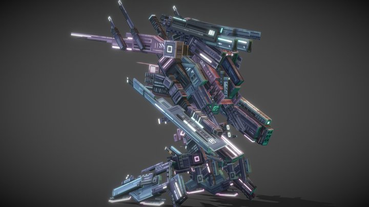 Blade robot #2 "PULSAR" 3D Model