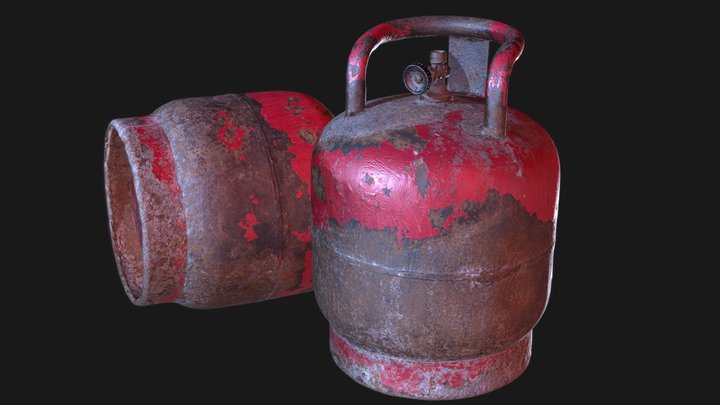 Gas Cylinder 3D Model