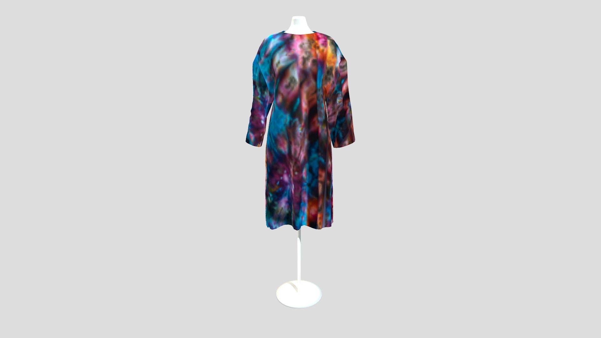 Kebaya Labuh Blue Orange