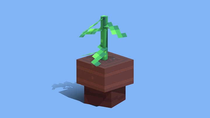 A low poly Pot 3D Model