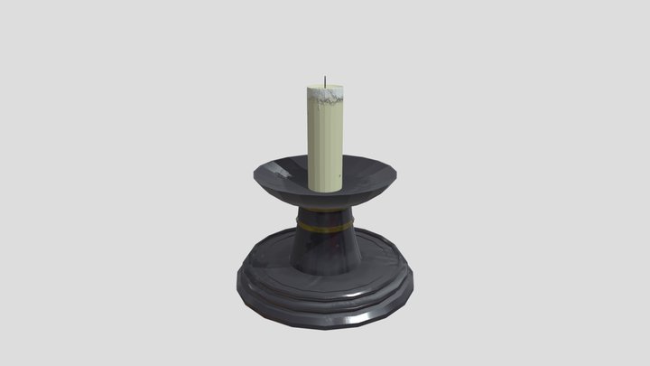 Candle 3D Model