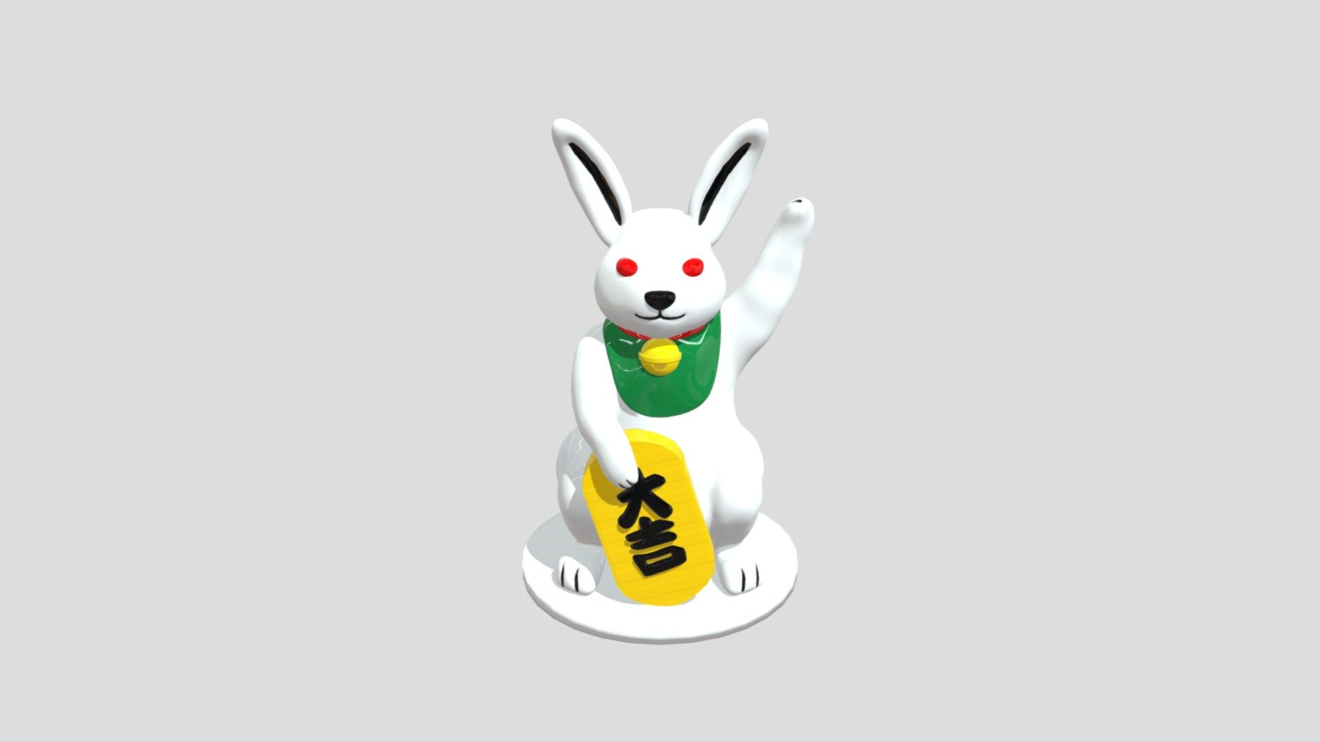 lucky_rabbit - 3D model by plentung [0db1b54] - Sketchfab
