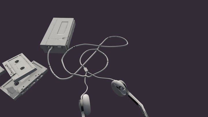 Cassette Player 3D Model