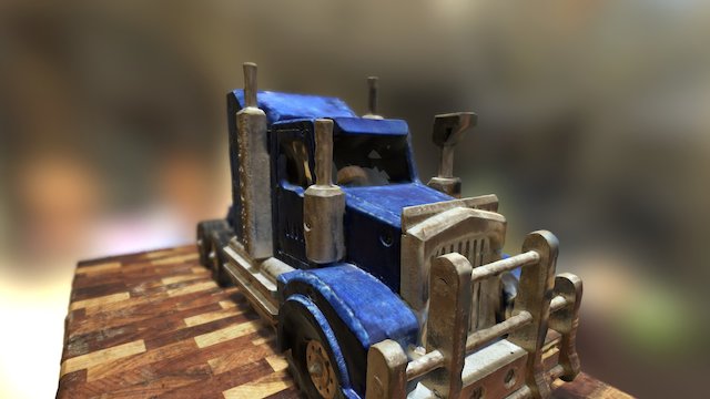 Toy wooden truck 3D Model