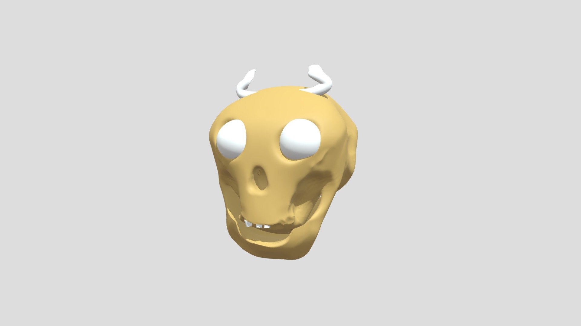 a horrific skull (my first 3d model)