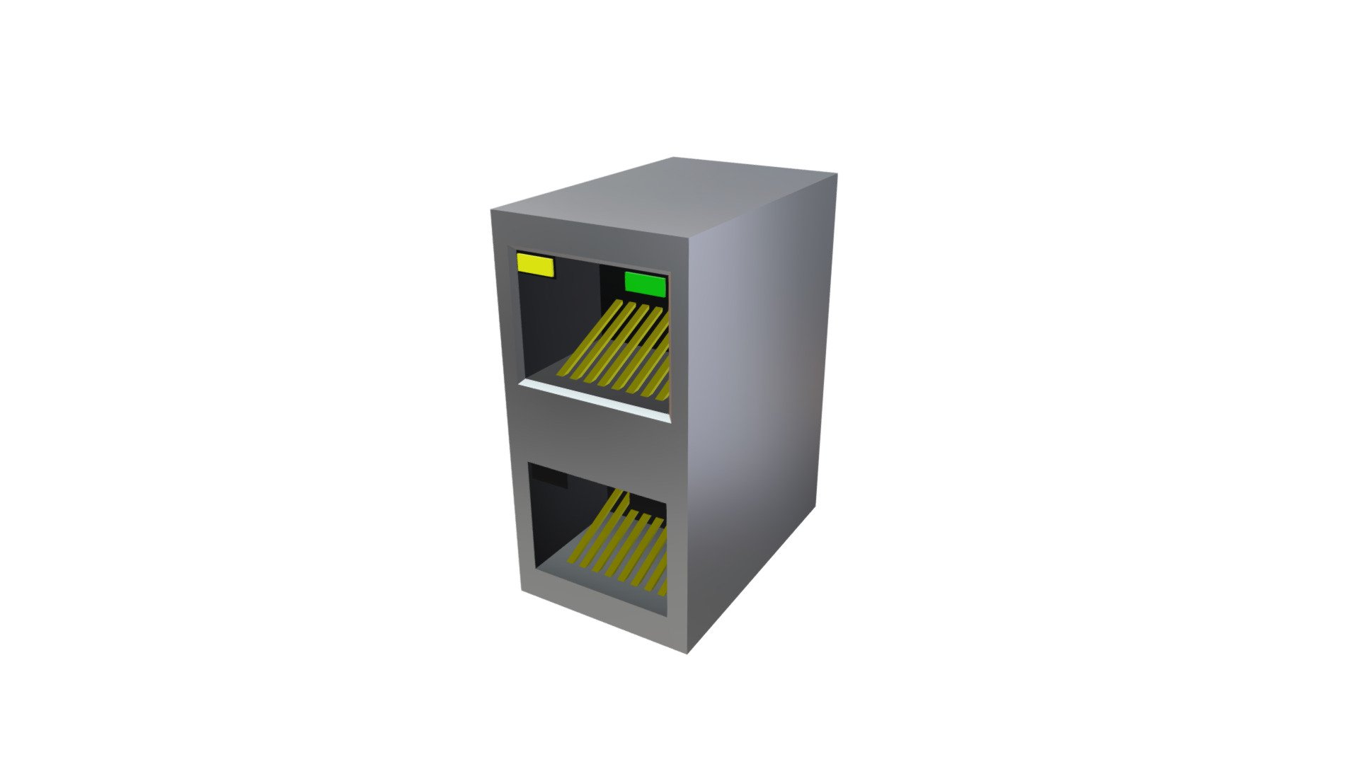 RJ45 Double — Sketchfab embed 3D viewer