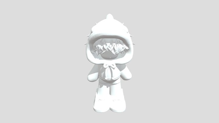 Shark Hoodie Avatar 3D Model