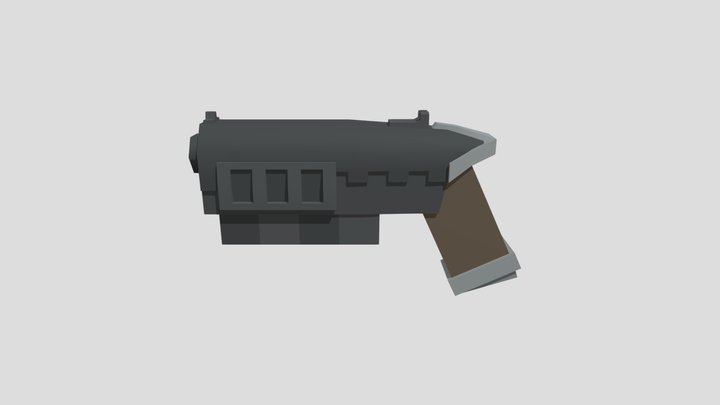 Project Wasteland - 12.7mm Revolver 3D Model