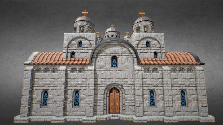 The Church of the Tithes. Kyiv 3D Model