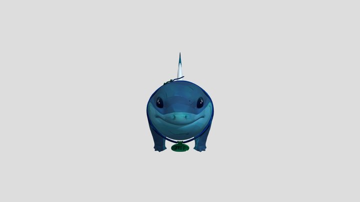 Jeff The Land Shark Marvel Rivals 3D Model