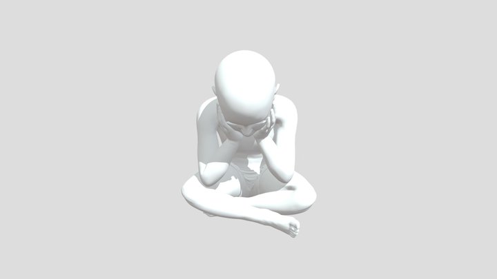 Child Pose 3D Model