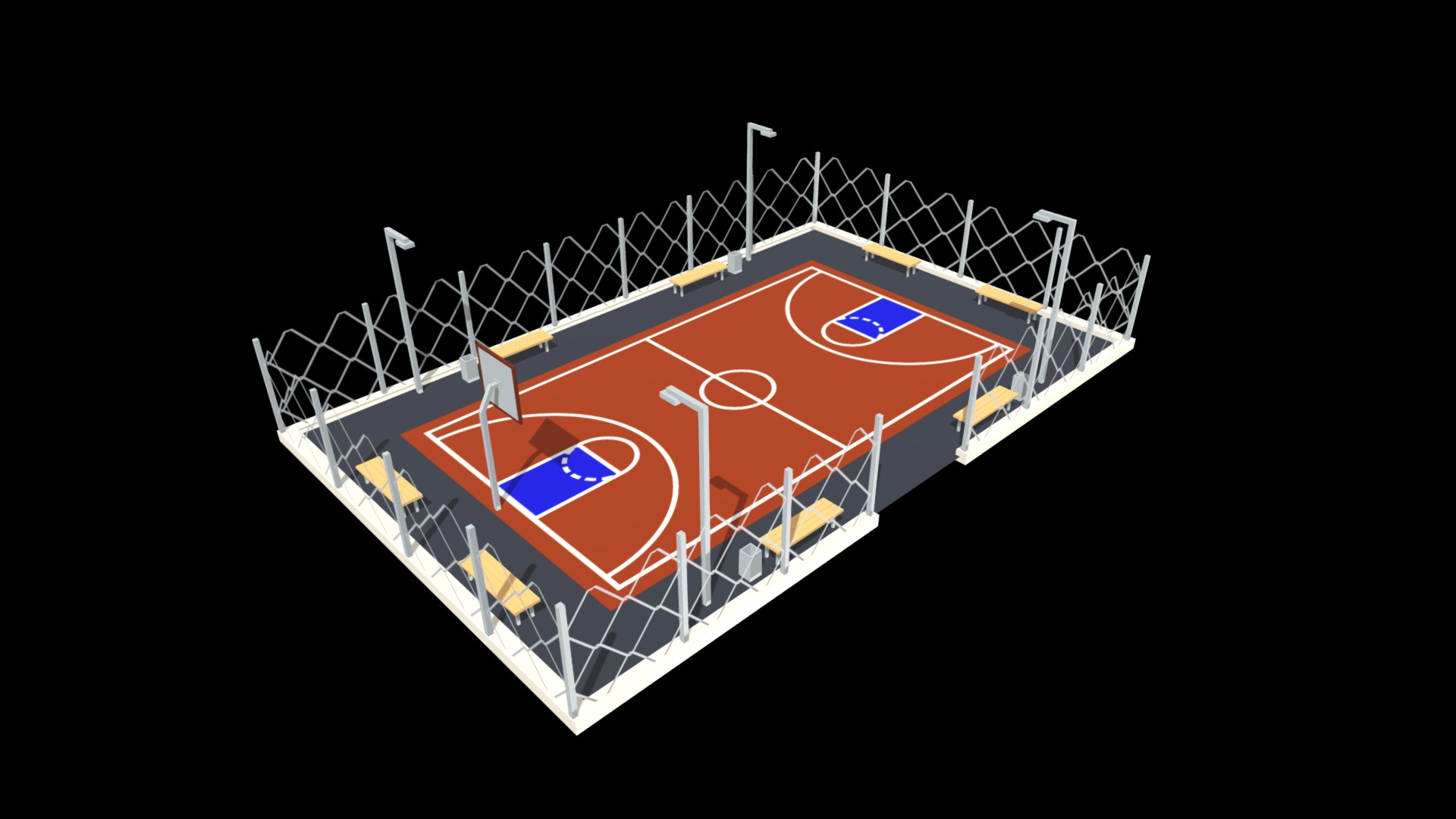 3D model Lowpoly Basketball - This is a 3D model of the Lowpoly Basketball. The 3D model is about diagram, engineering drawing.