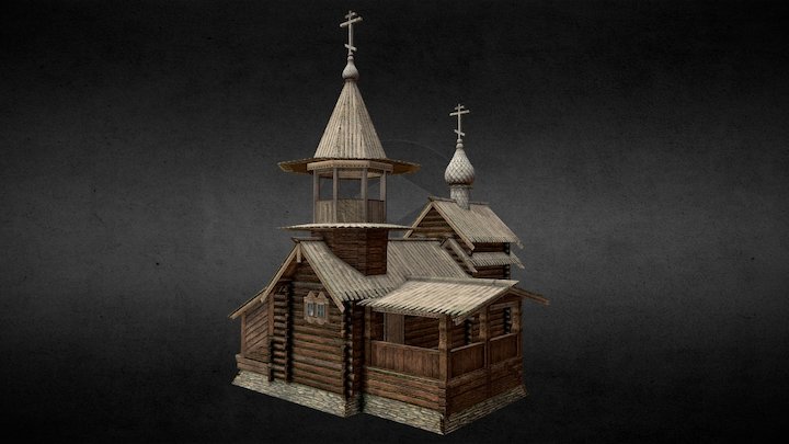 Karelian Orthodox Chapel 3D Model