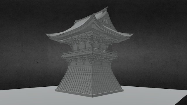 Shouro(Japanese Bell tower) 3D Model