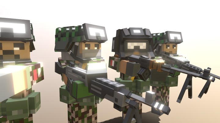 Machine gun time :) 3D Model