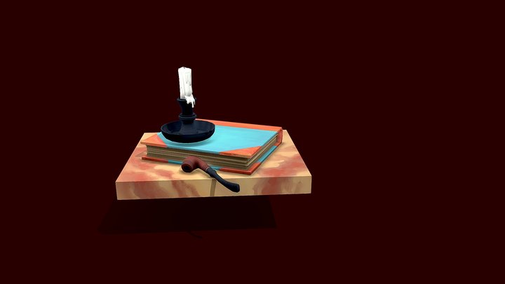 bottlescene_UVmap 3D Model