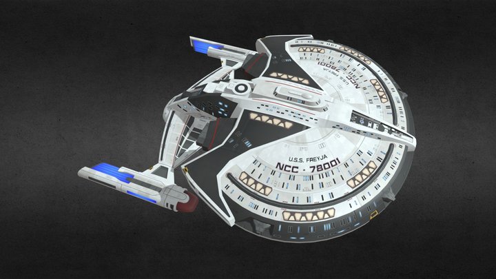 Freyja class exploration cruiser 3D Model