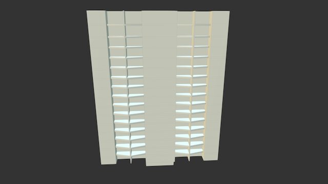 Apartment Building 2 3D Model